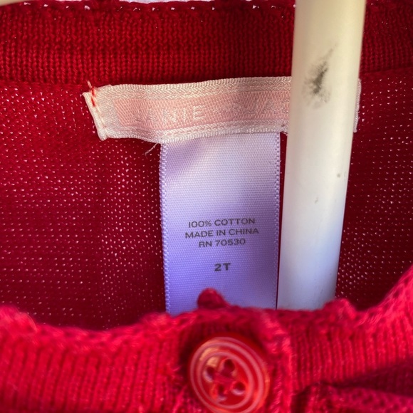 Janie and Jack Little girls short sleeve sweater shrug - Picture 3 of 4